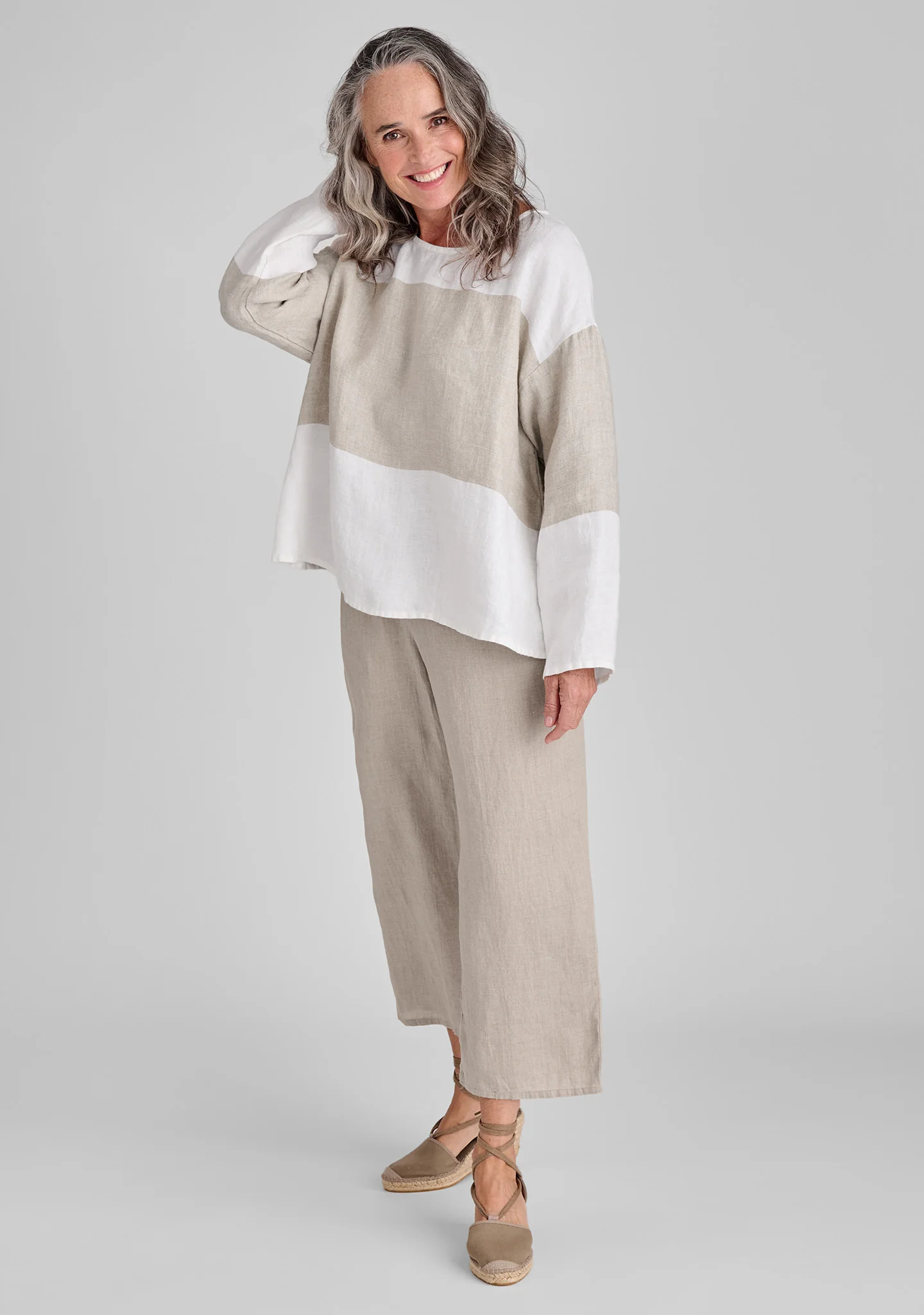 Throw It On - Long Sleeve Linen Shirt - FINAL SALE - Image 3