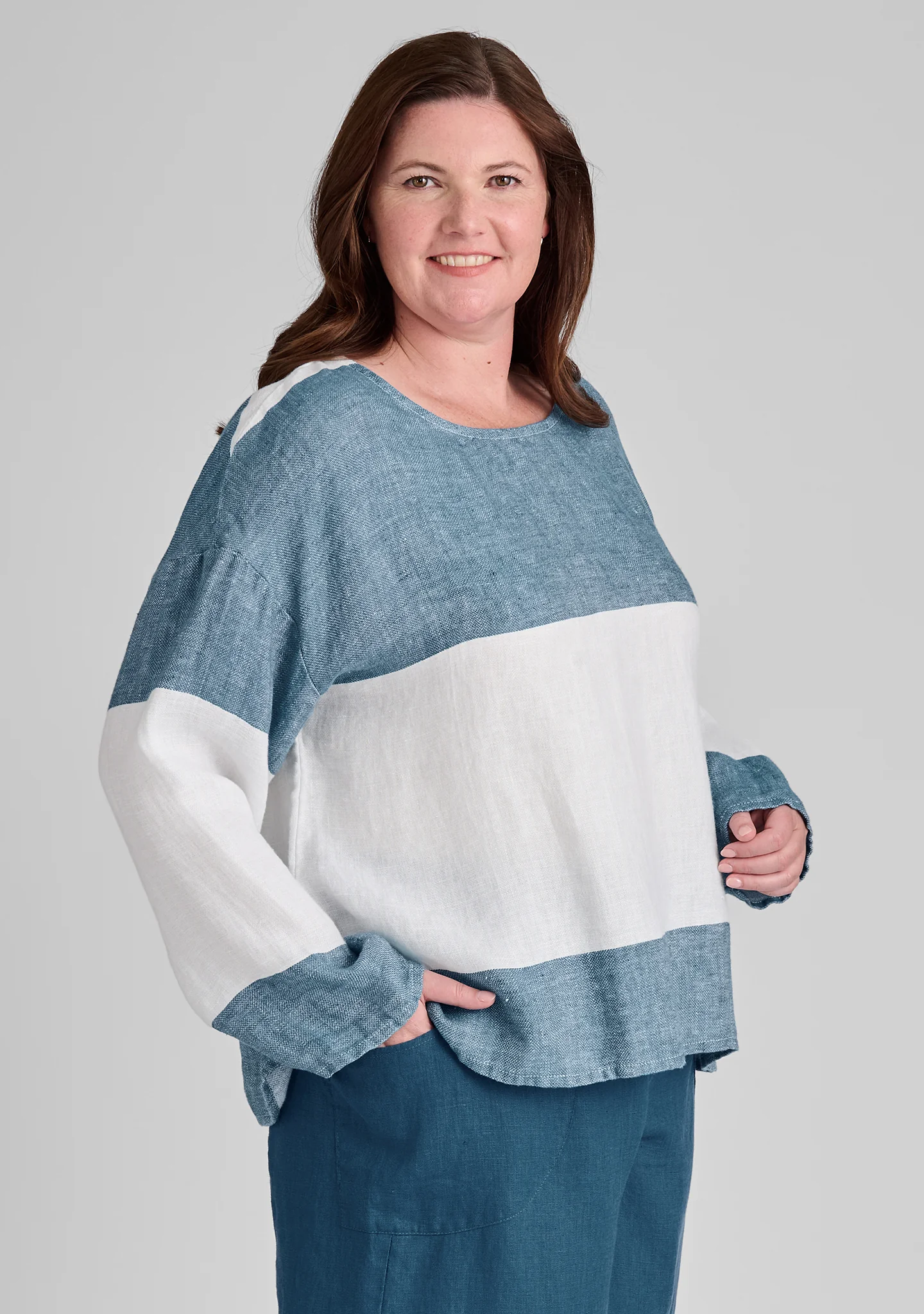 Throw It On - Long Sleeve Linen Shirt - FINAL SALE - Image 9