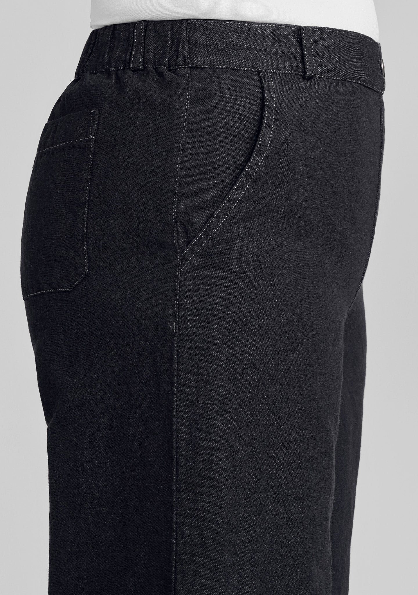Trouser - Linen/Cotton Denim Pants - Image 4