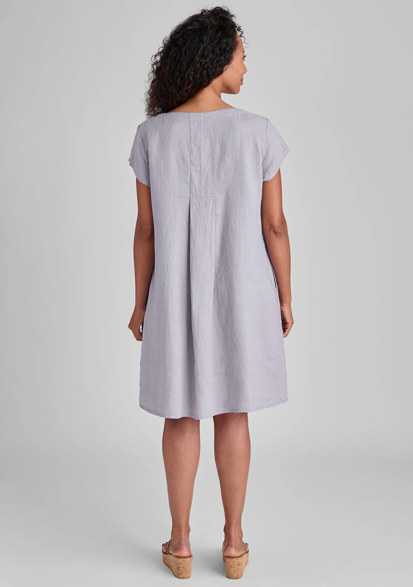 Tuck Back Dress - Linen Shift Dress - FINAL SALE - Image 6
