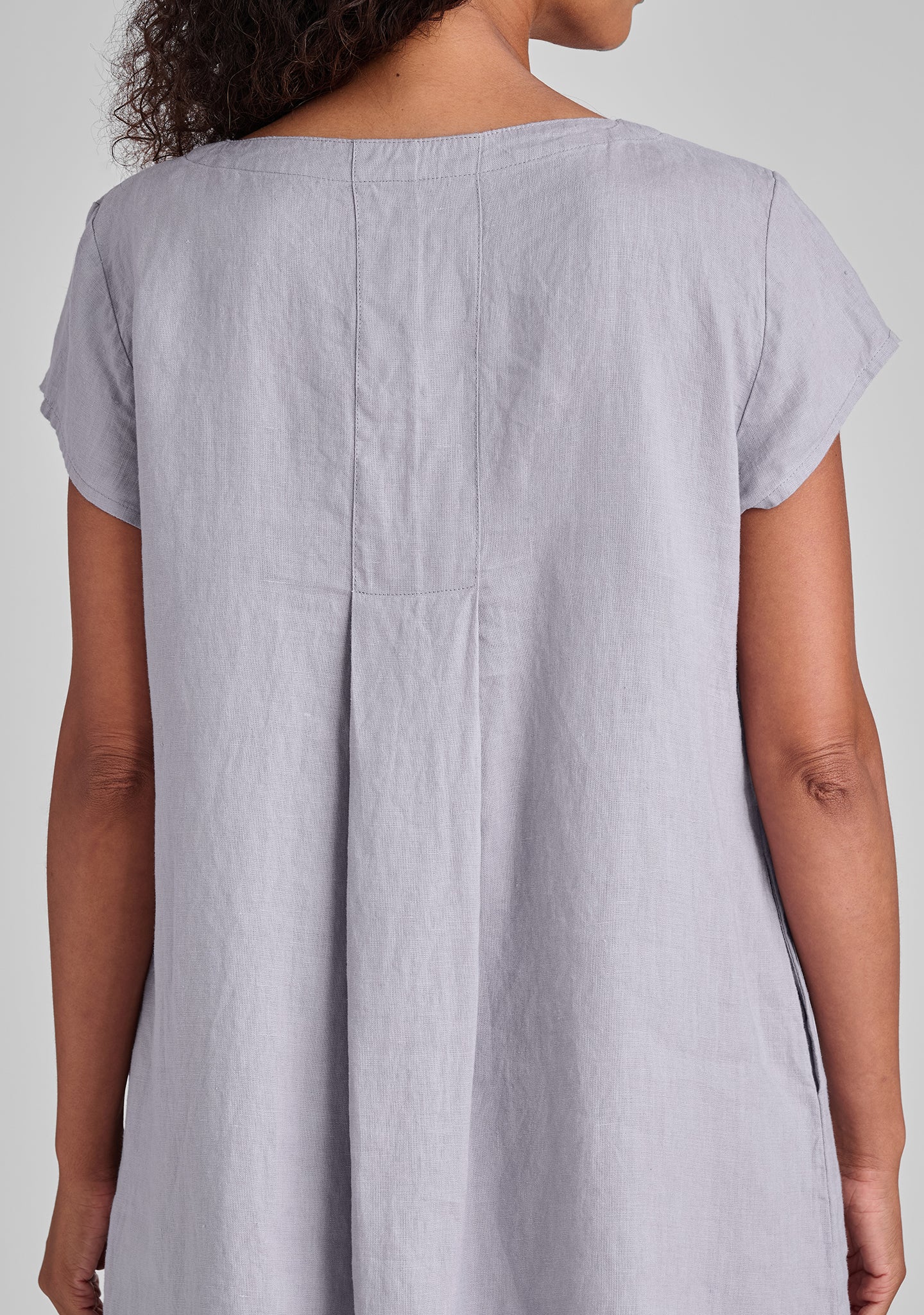 Tuck Back Dress - Linen Shift Dress - FINAL SALE - Image 7