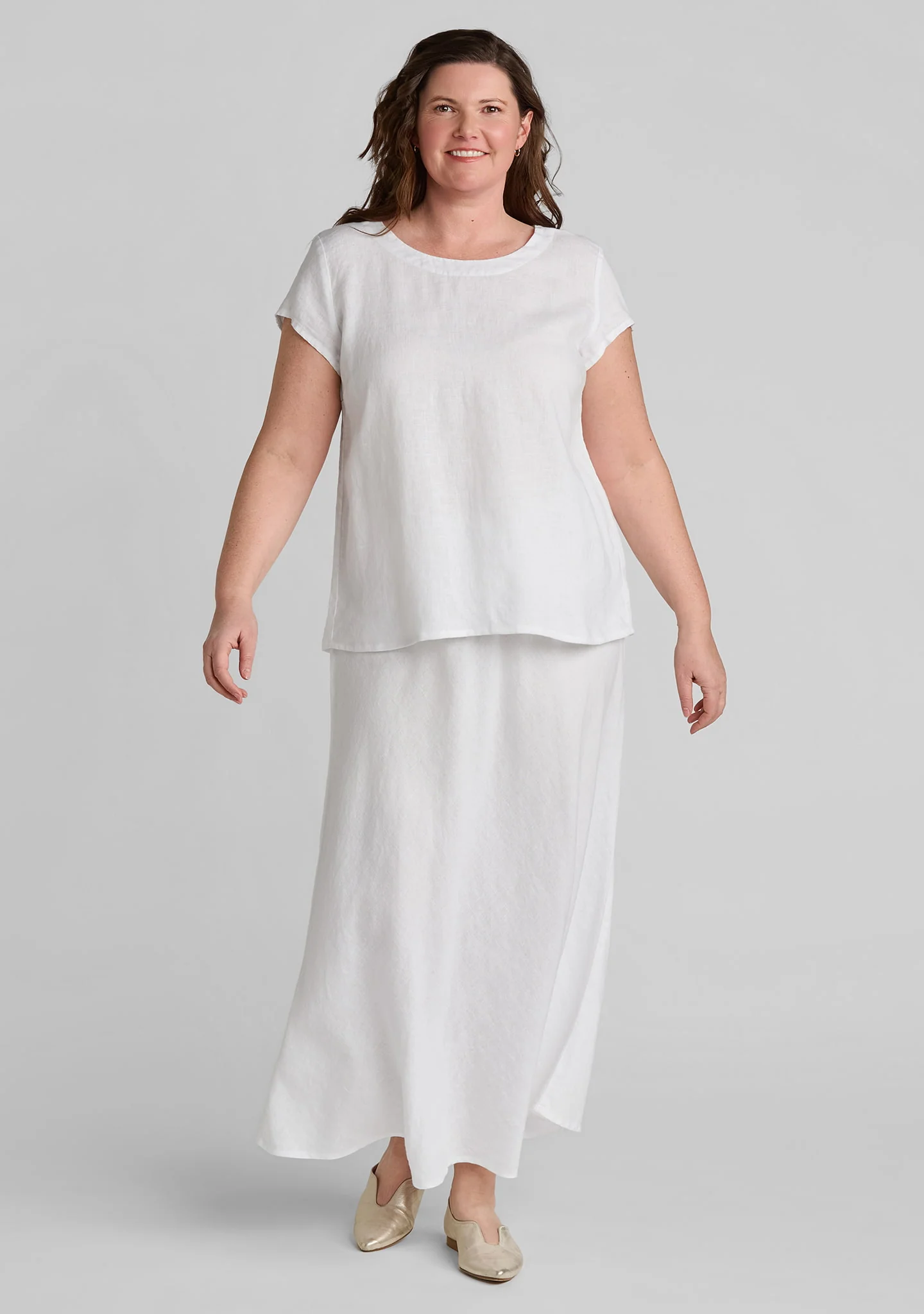 Tuck Back Tee - Linen Shirt - Image 7