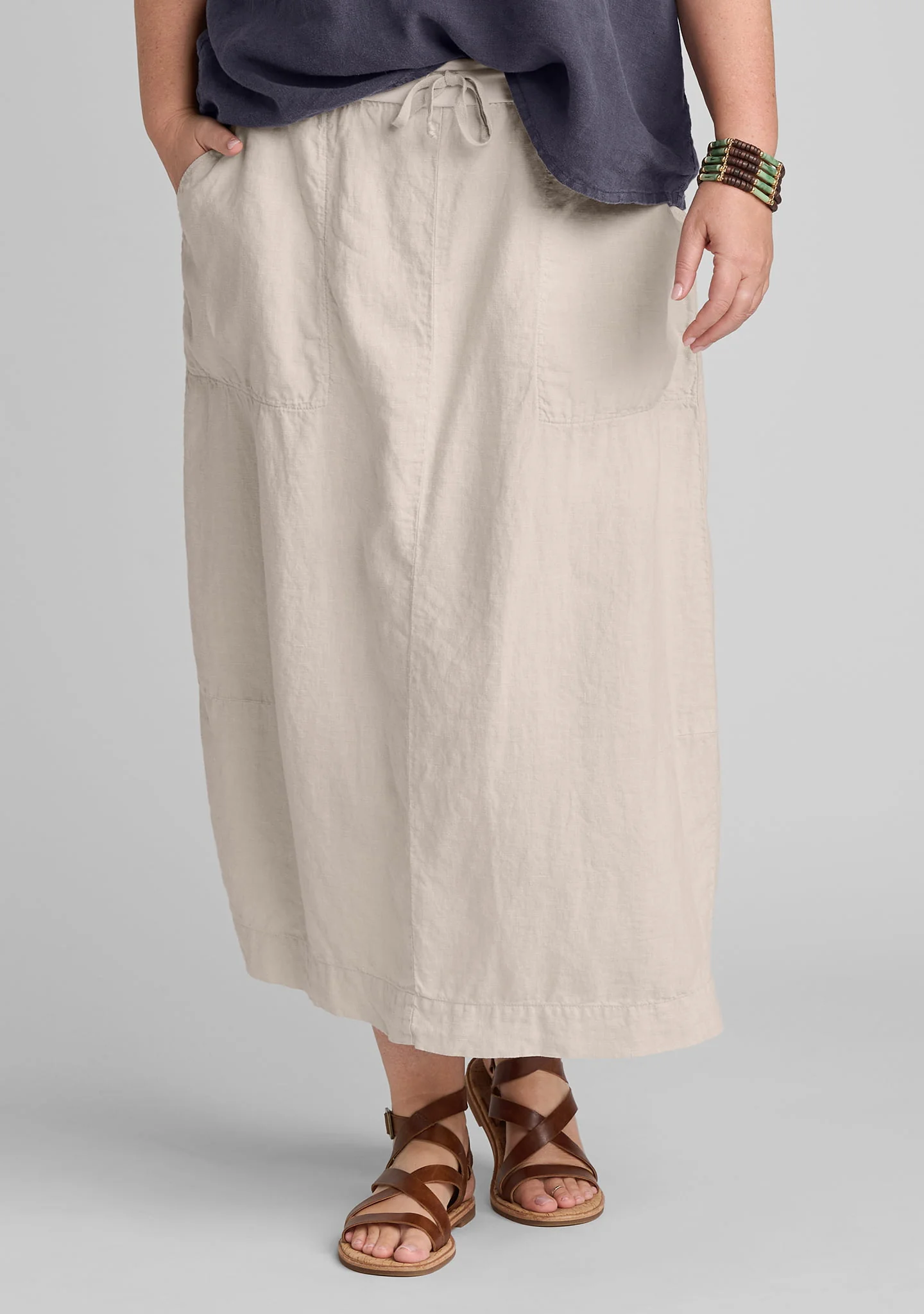Urban Skirt - Linen Skirt - Image 4