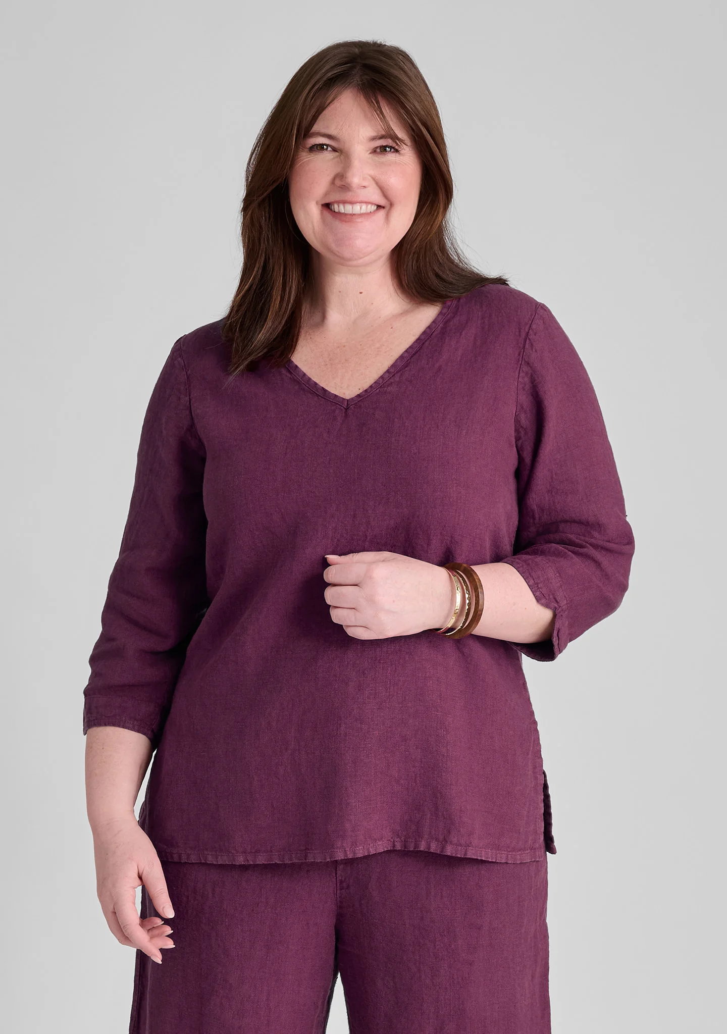 V Pullover - Linen Shirt - FINAL SALE - Image 5