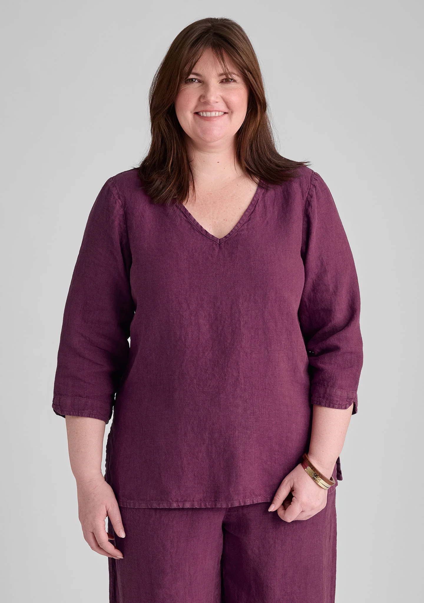 V Pullover - Linen Shirt - FINAL SALE - Image 7
