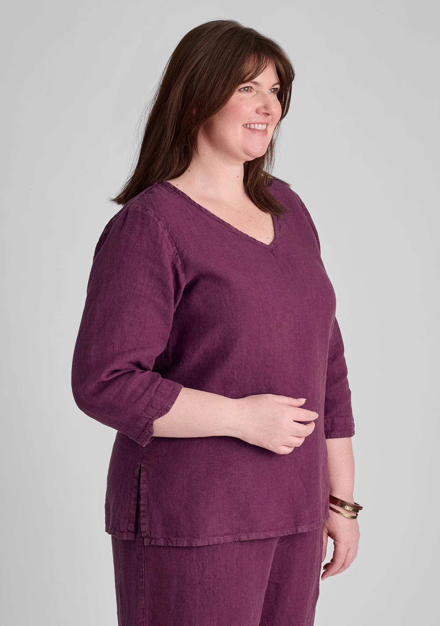 V Pullover - Linen Shirt - FINAL SALE - Image 8
