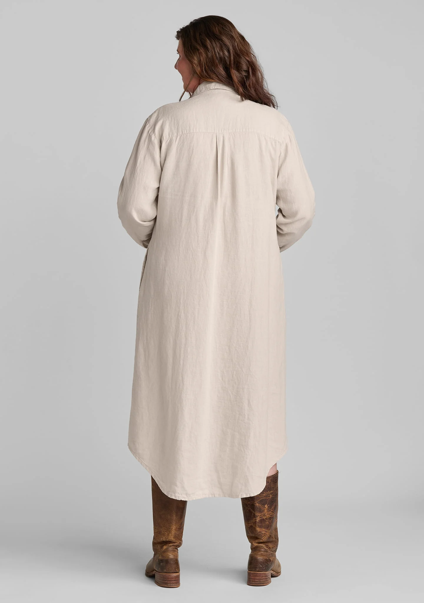 Weekender Dress - Linen Button Down Dress - Image 12