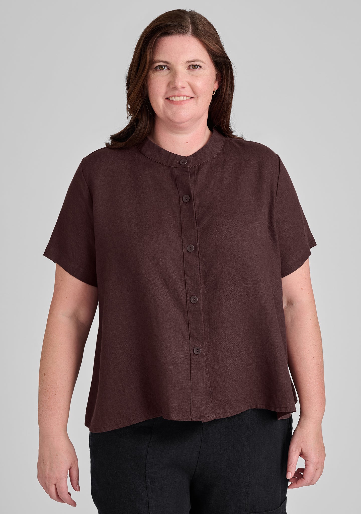 Zdenka Blouse - Linen Button Down Shirt - FINAL SALE - Image 3