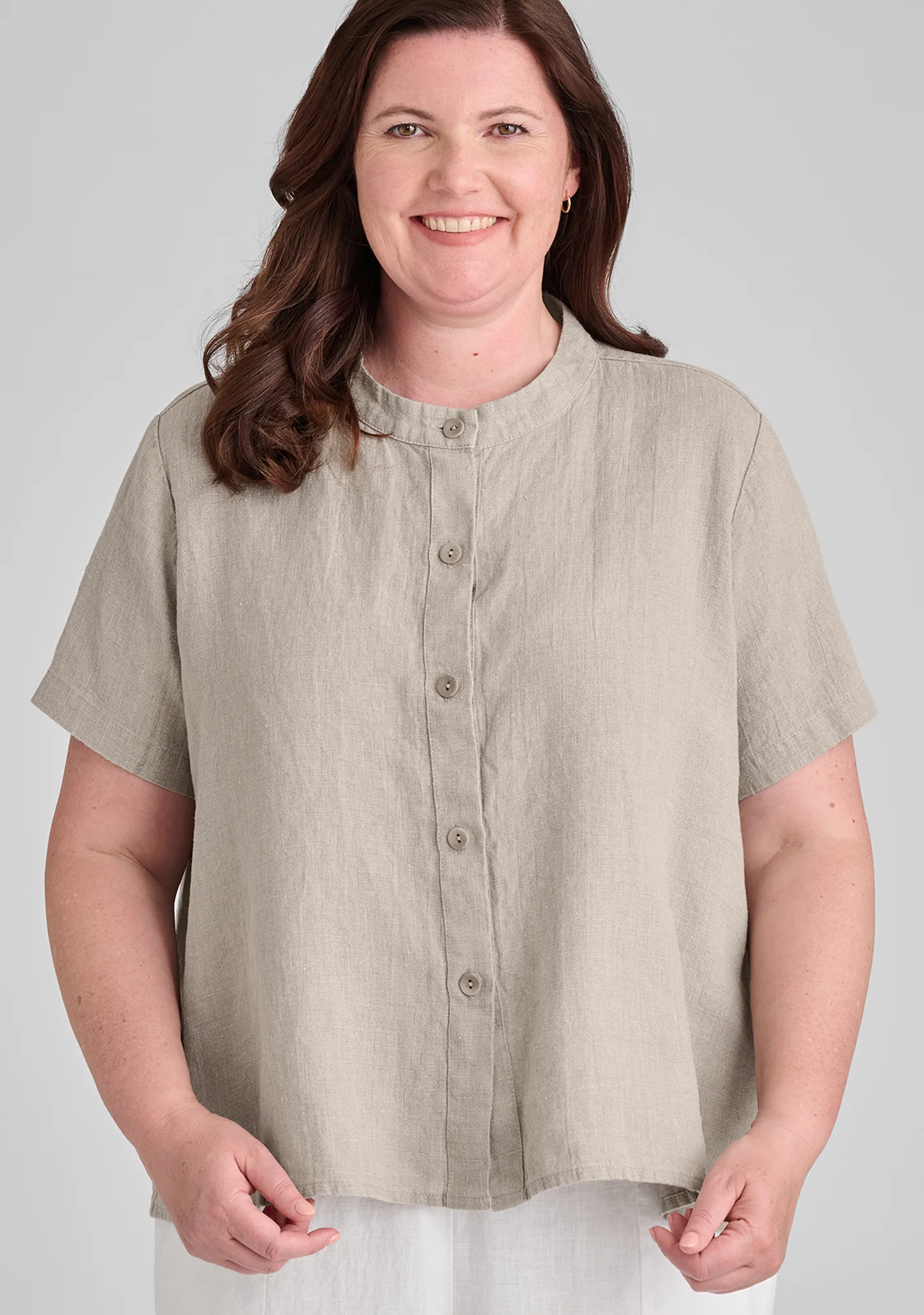 Zdenka Blouse - Linen Button Down Shirt - FINAL SALE - Image 4