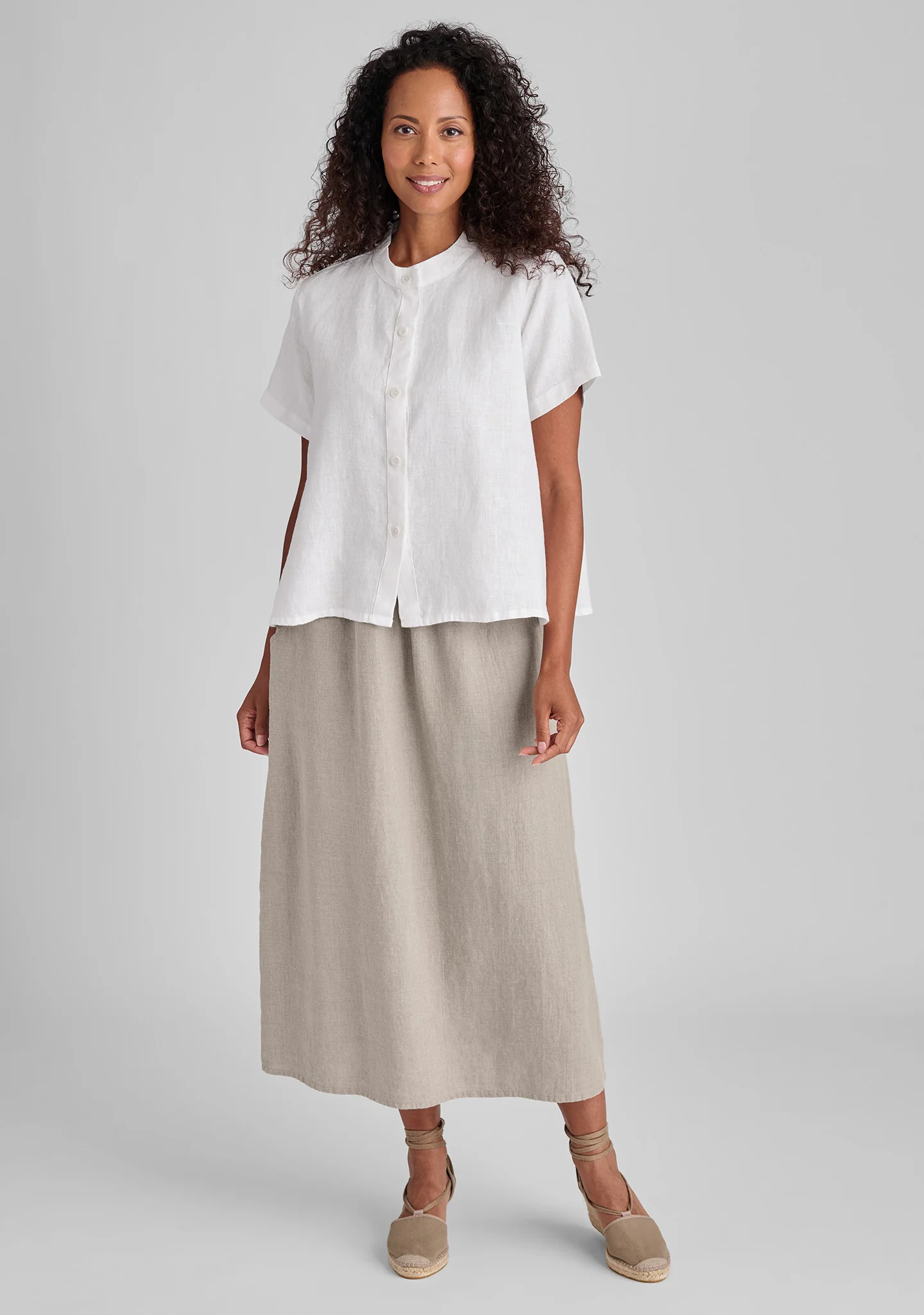 Zdenka Blouse - Linen Button Down Shirt - FINAL SALE - Image 5