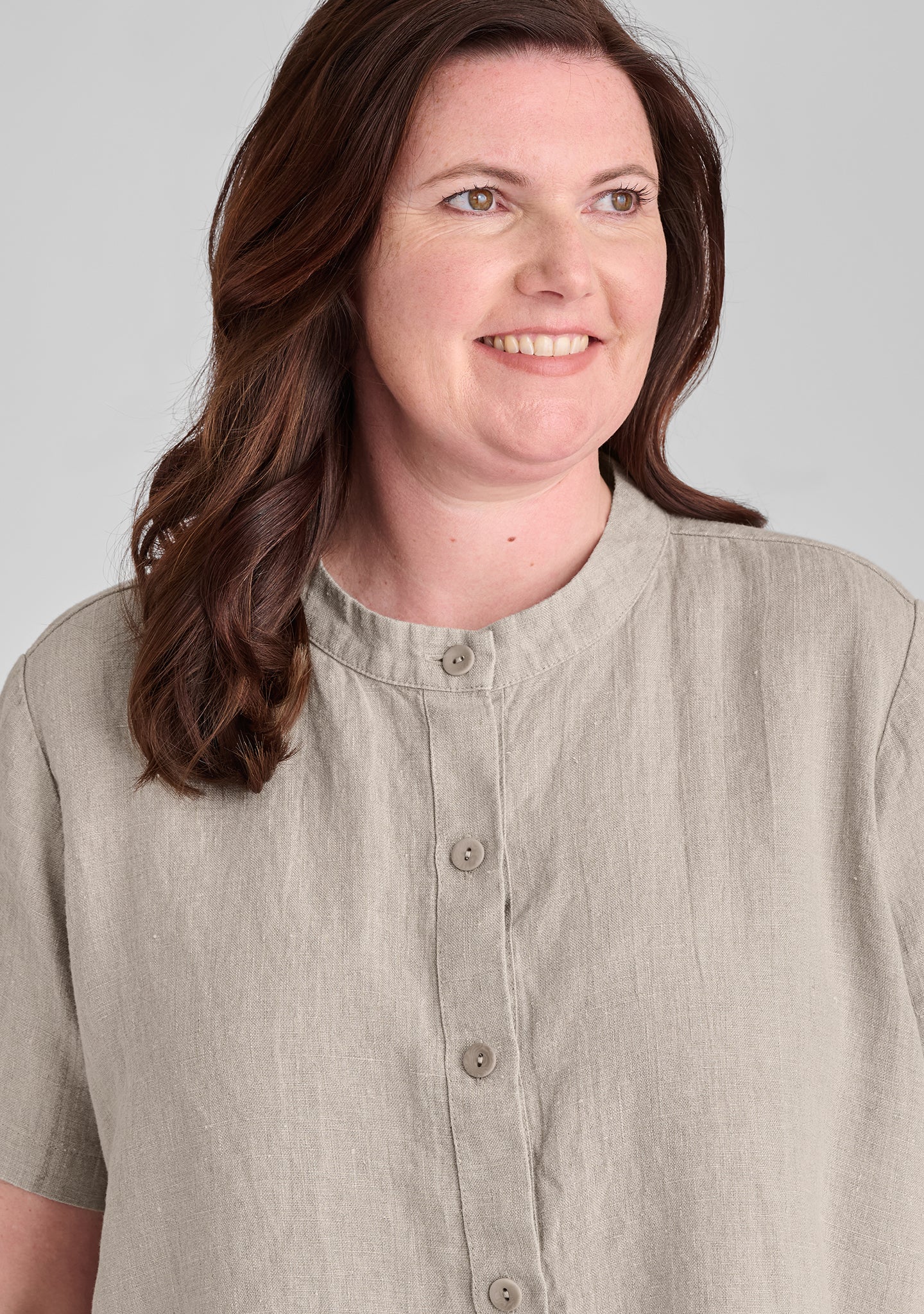 Zdenka Blouse - Linen Button Down Shirt - FINAL SALE - Image 6
