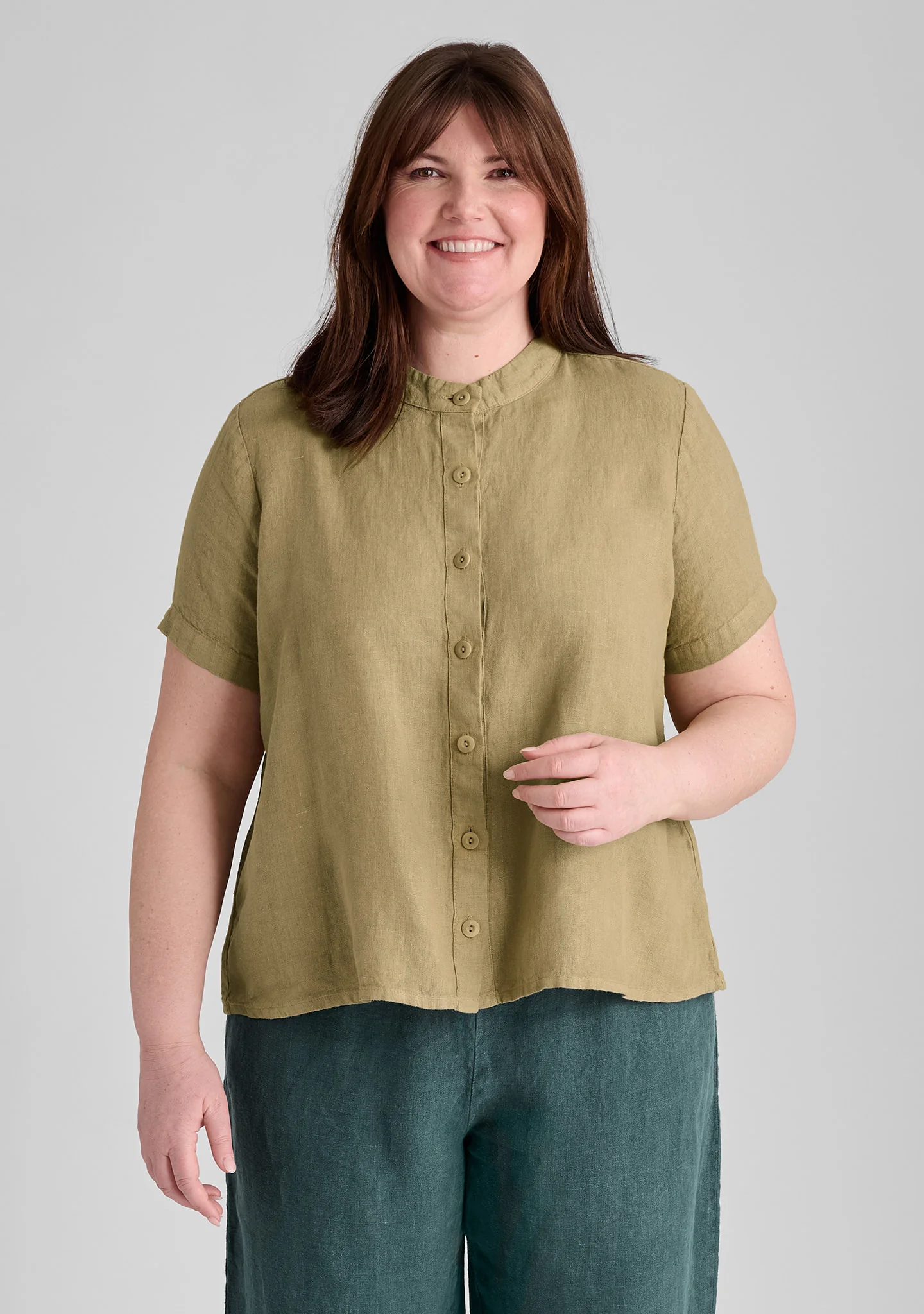 Zdenka Blouse - Linen Button Down Shirt - FINAL SALE - Image 3