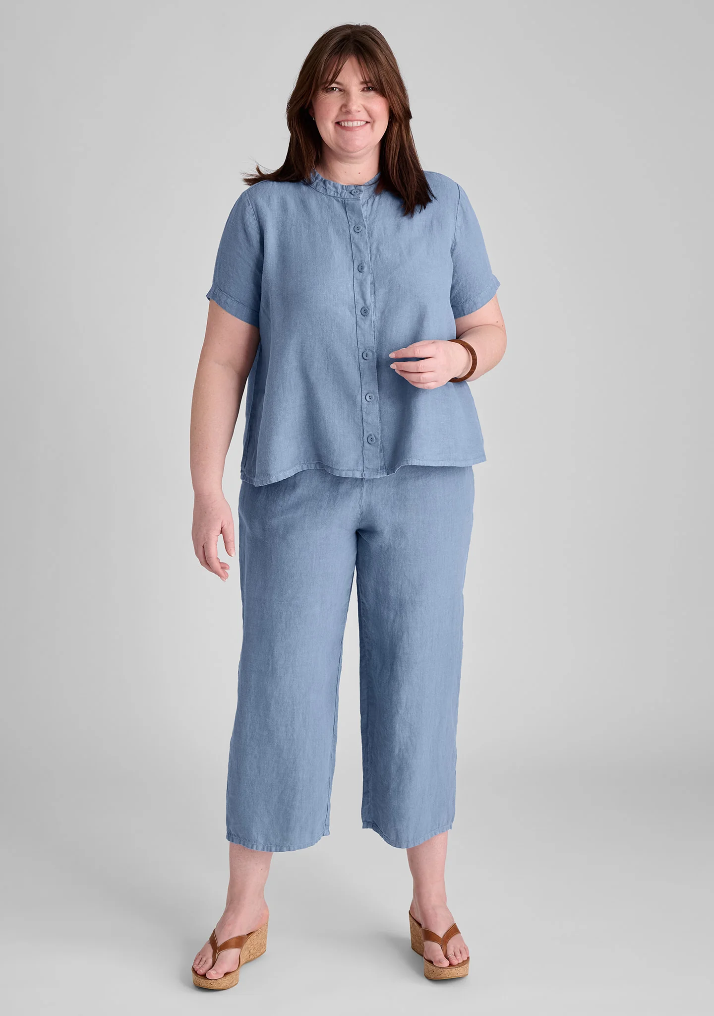 Zdenka Blouse - Linen Button Down Shirt - FINAL SALE - Image 5