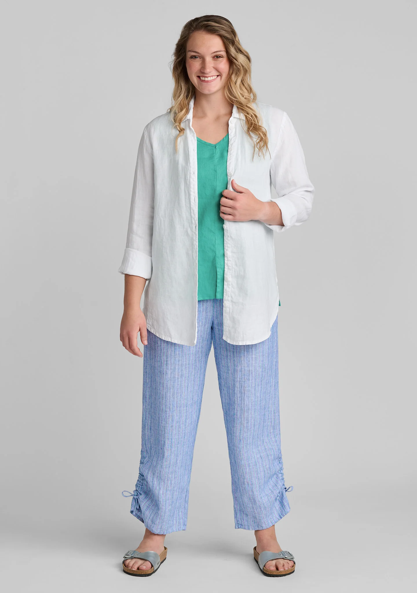 Zen Pant - Linen Pant With Elastic Waist - Image 14